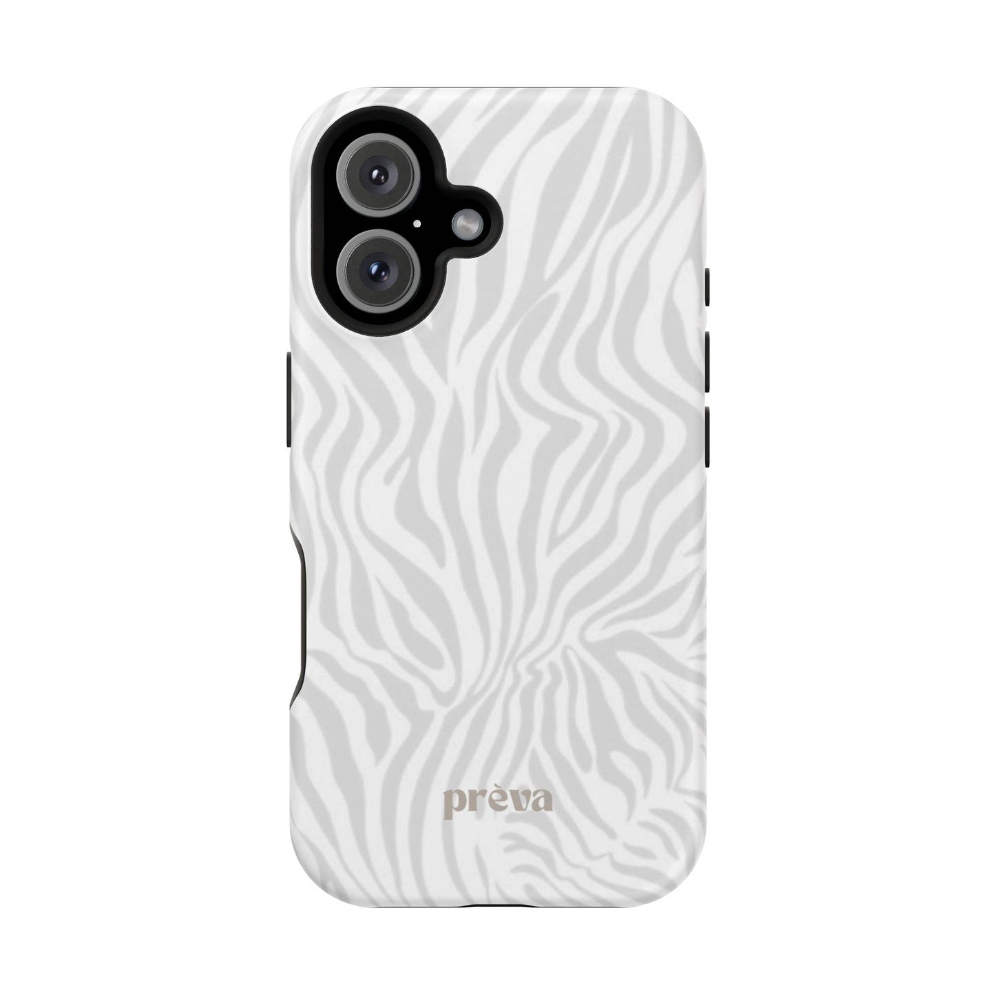 Zebra White Wave Phone Case