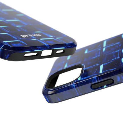 Blue Glass Tile Impact-Resistant Phone Case