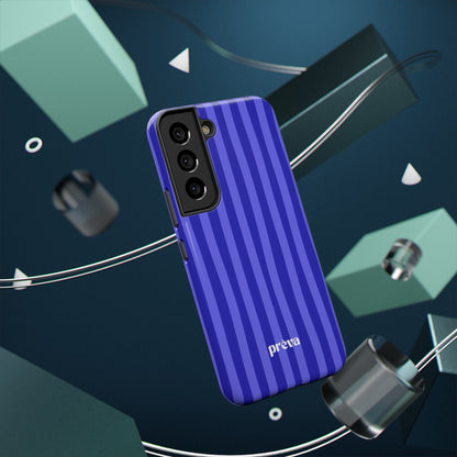 Neon Blue Stripes Phone Case