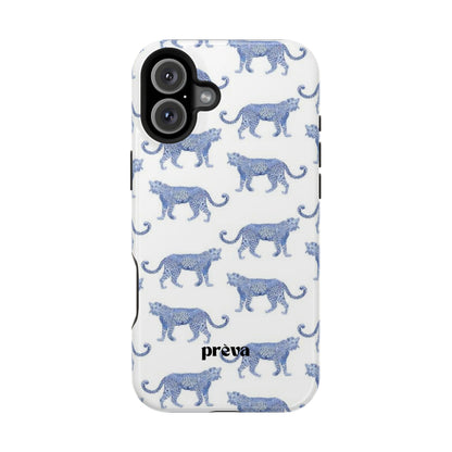 Blue Leopard Pattern Phone Case