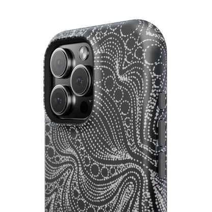 Abstract Midnight Lace Phone Case