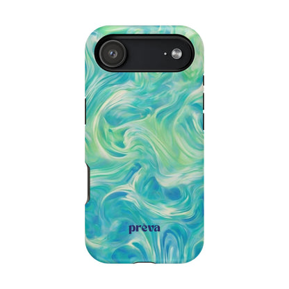 Teal & Green Swirl Phone Case
