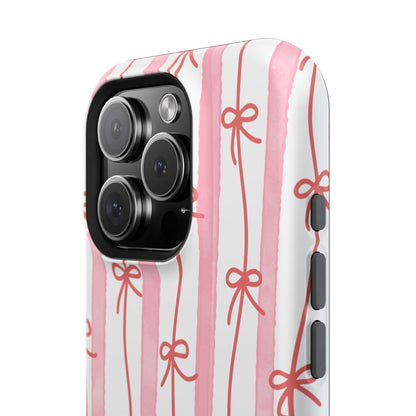Pink Bow Chain Phone Case