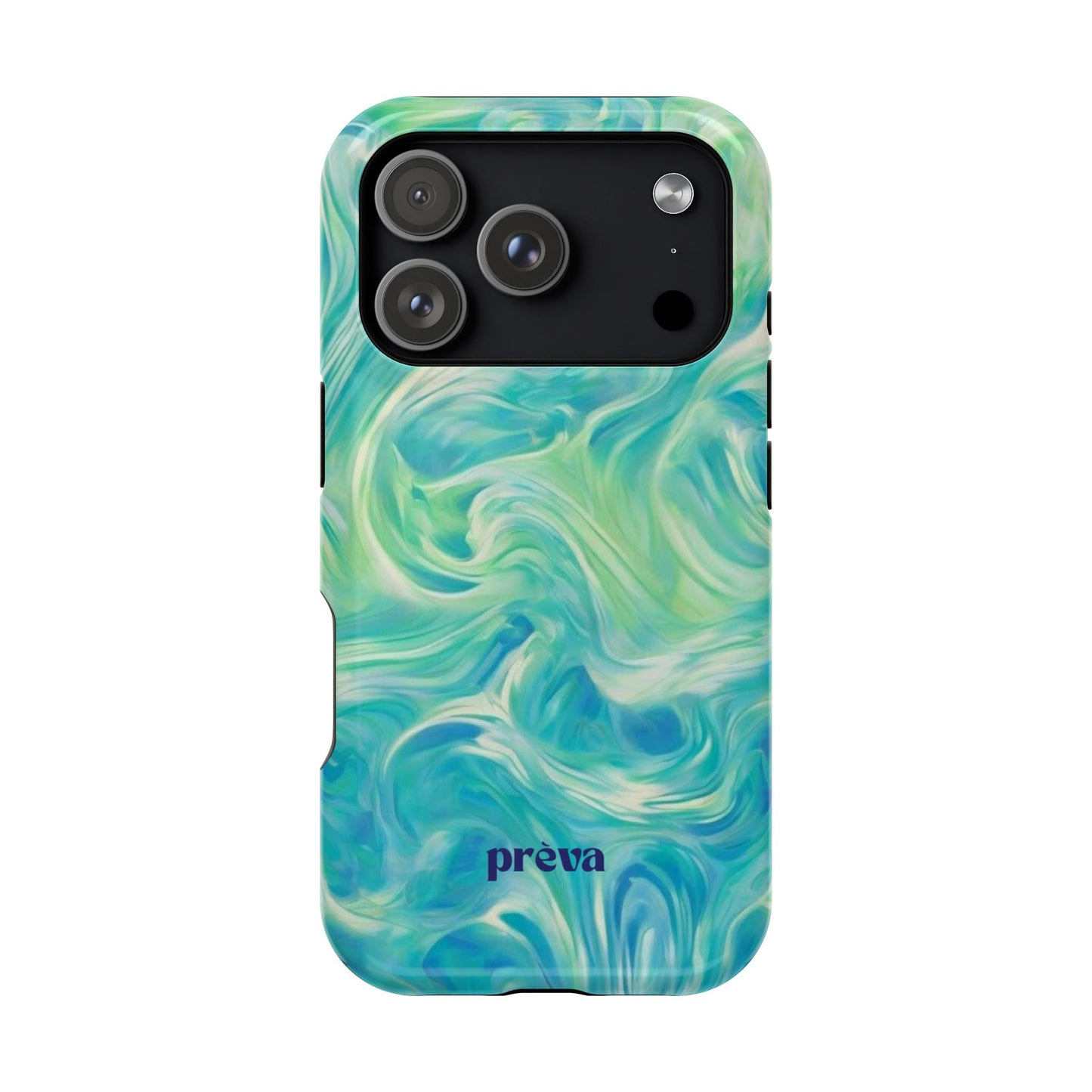 Teal & Green Swirl Phone Case