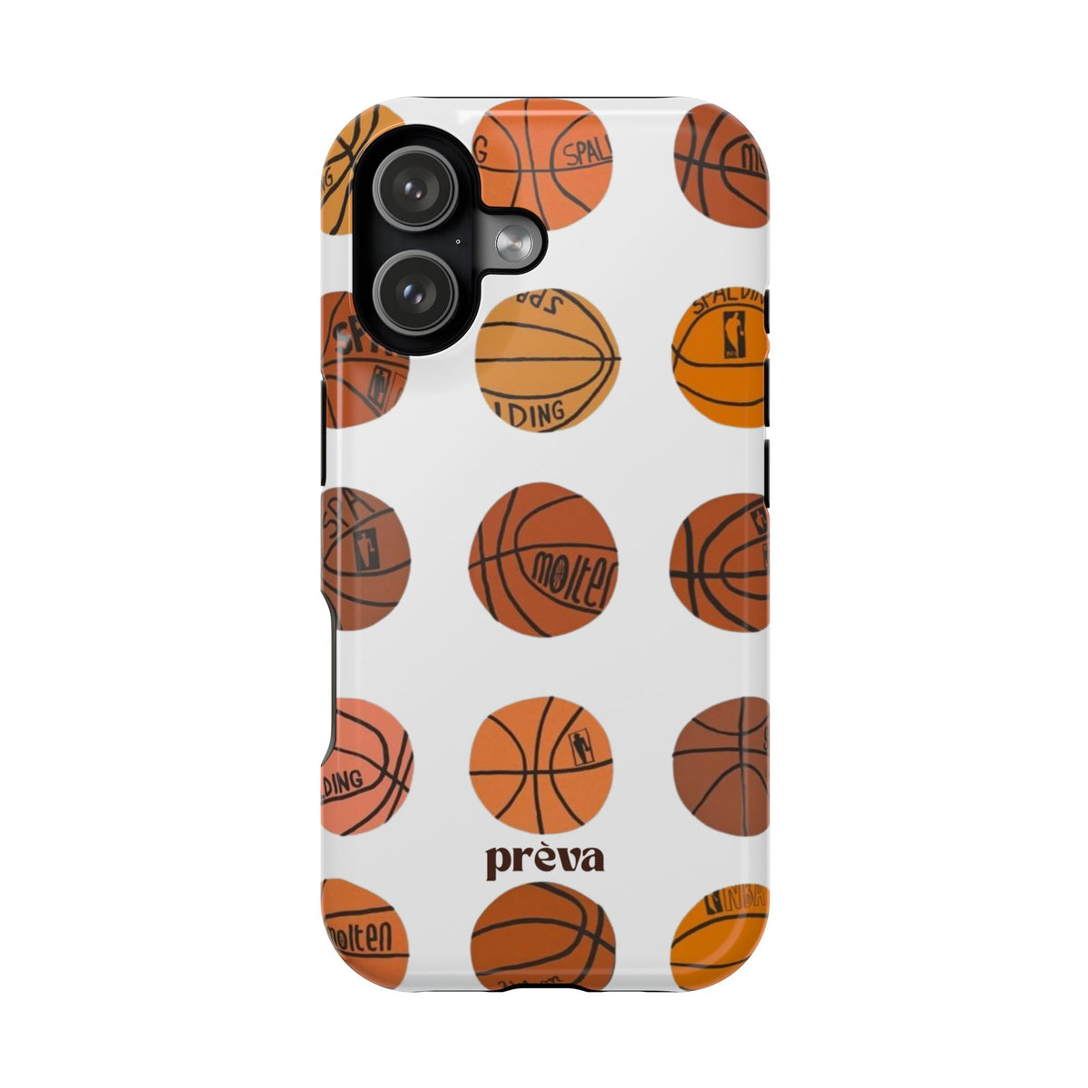 White Basketball Phone Case