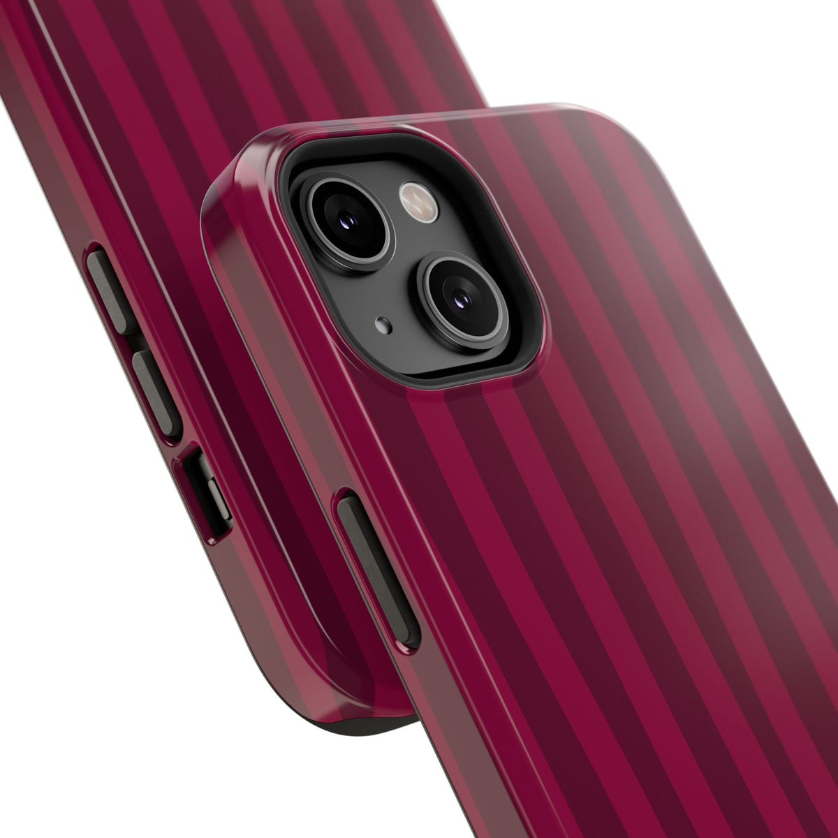 Burgandy Stripes x Ava Dudderar Phone Case