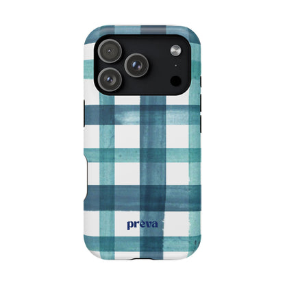 Teal Plaid Phone Case