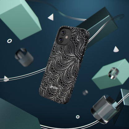 Abstract Midnight Lace Phone Case