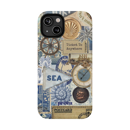 Neutral Travel Collage Phone Case