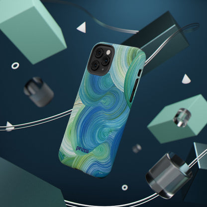 Swirling Ocean Impact-Resistant Phone Case