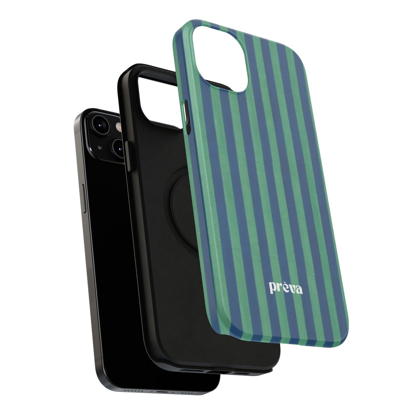 Green & Blue Stripes Phone Case