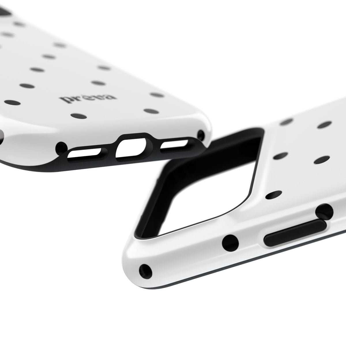 B&W polka dots Phone Case