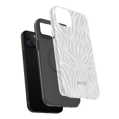Zebra White Wave Phone Case