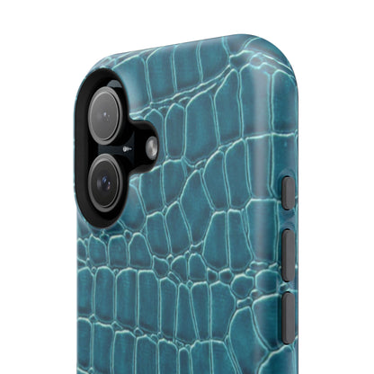 Teal Croc Phone Case