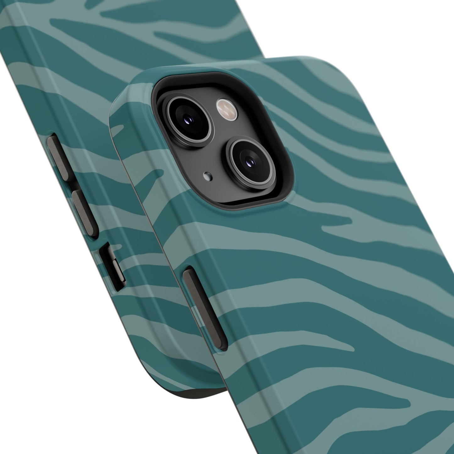 Teal Zebra Phone Case