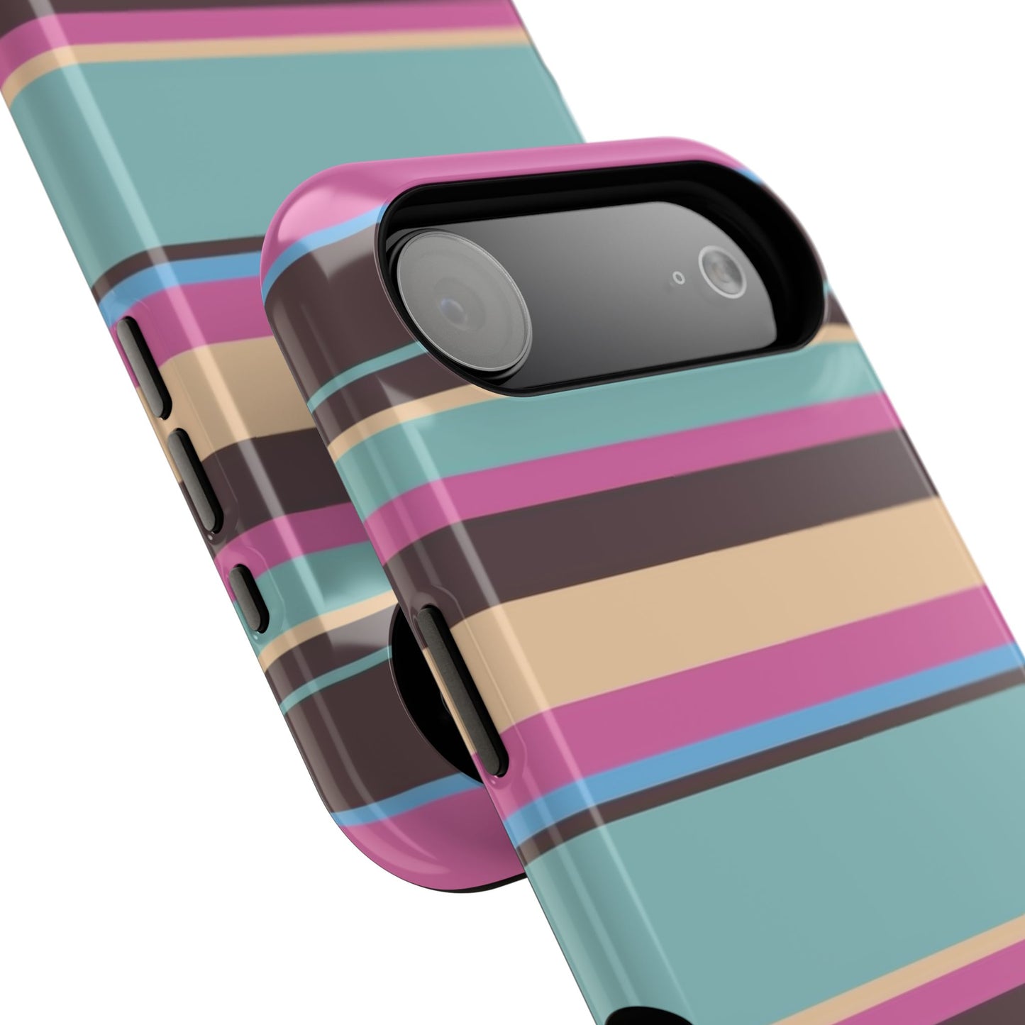 Cocoa Palm Stripes Phone Case