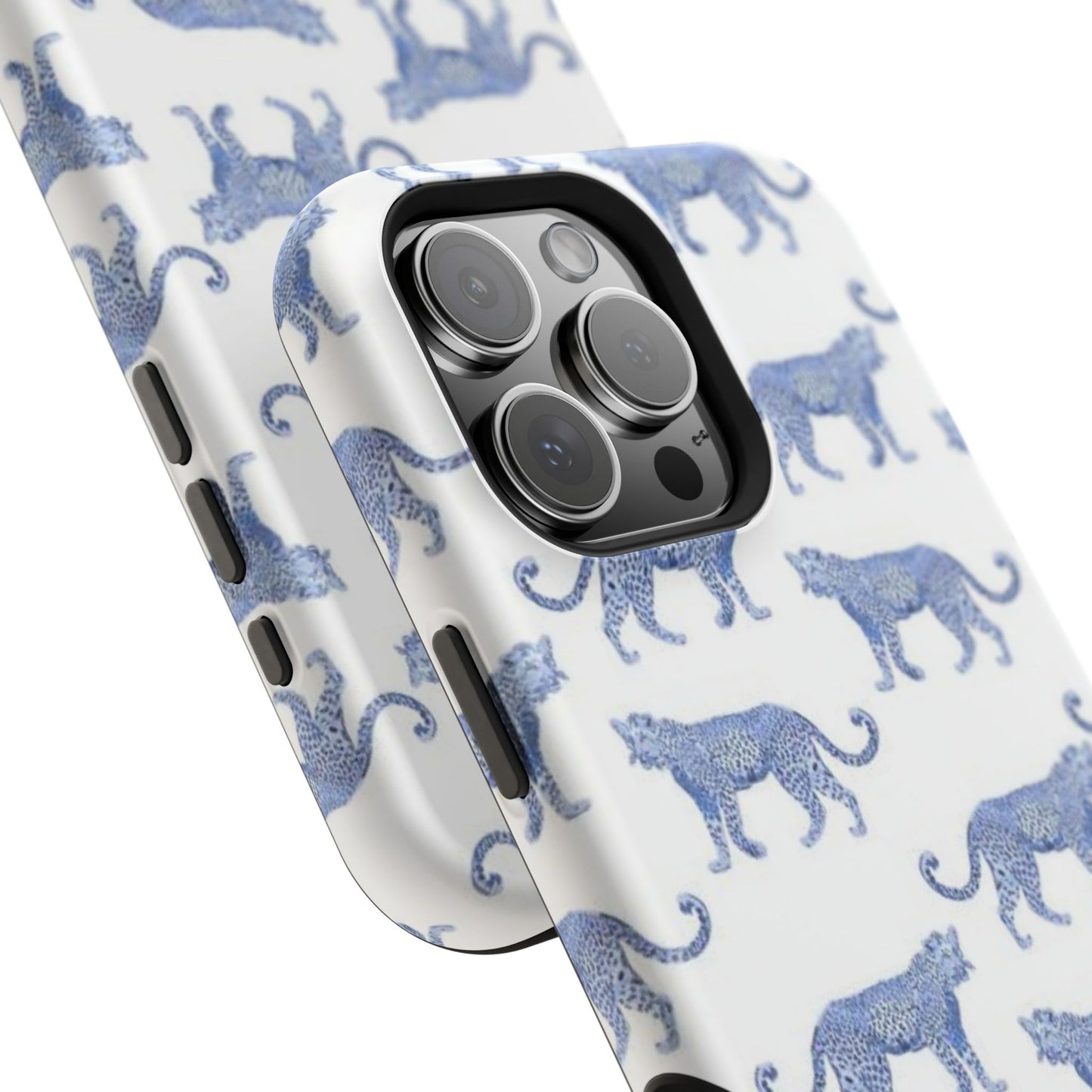 Blue Leopard Pattern Phone Case