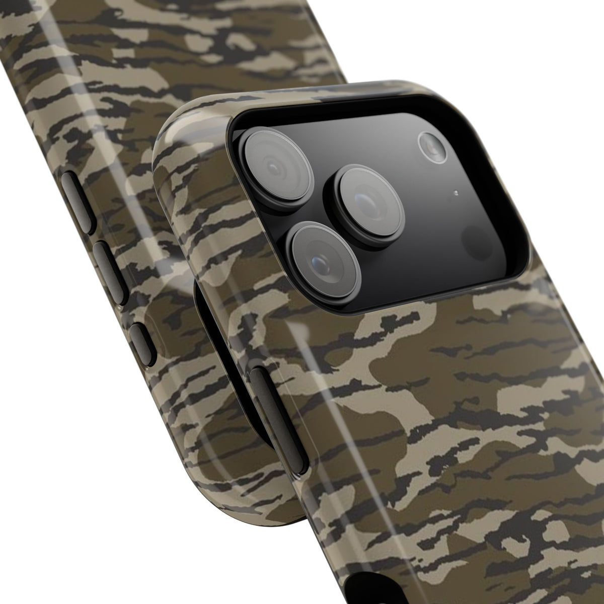 Camo Impact-Resistant Phone Case — Military Green Rugged Protection