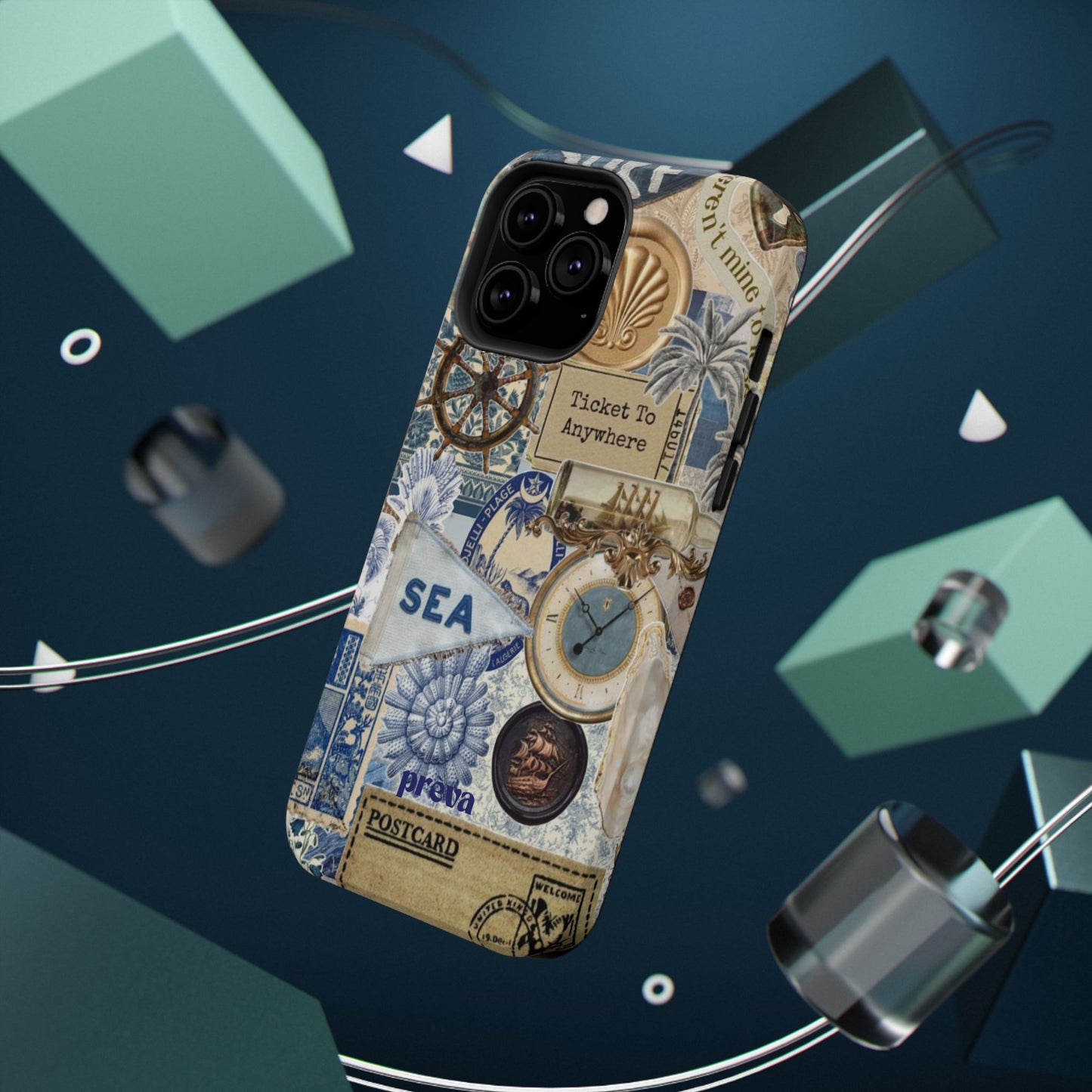 Neutral Travel Collage Phone Case