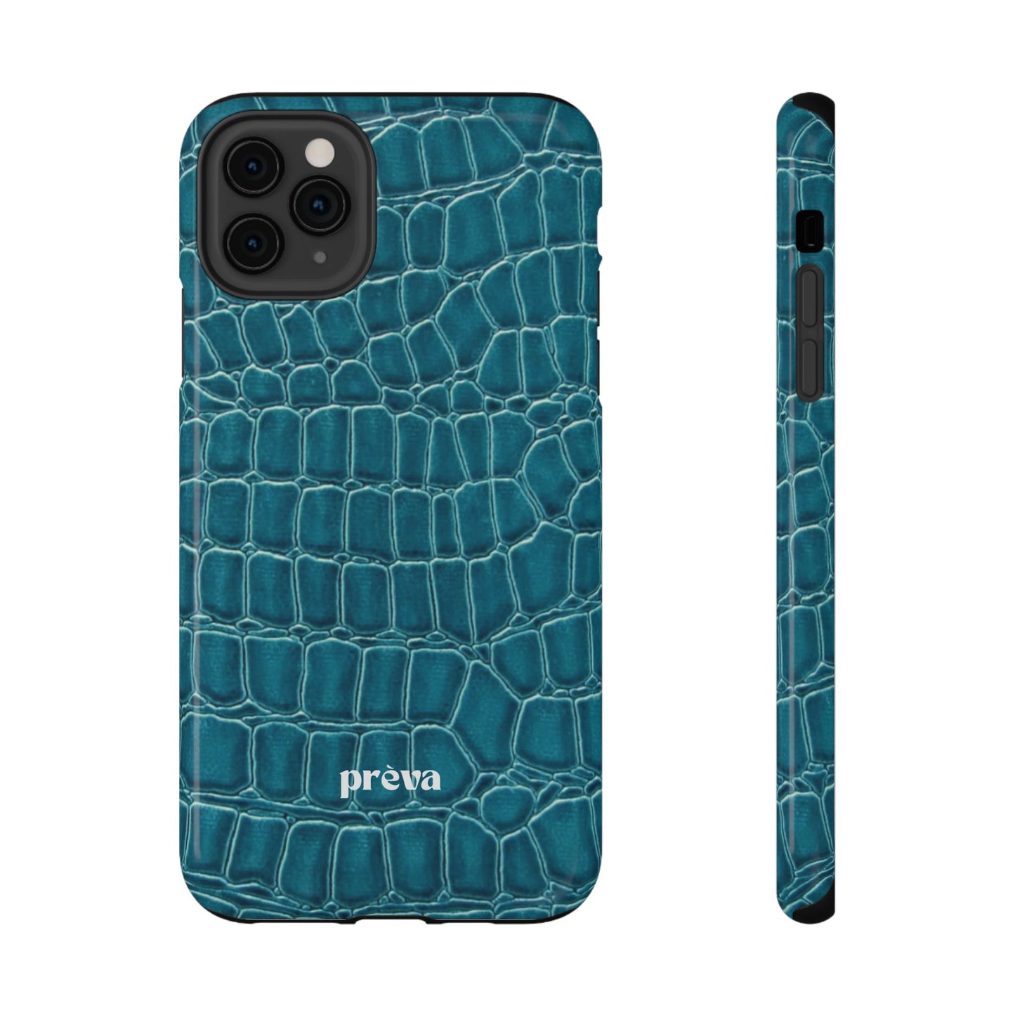 Teal Croc Phone Case