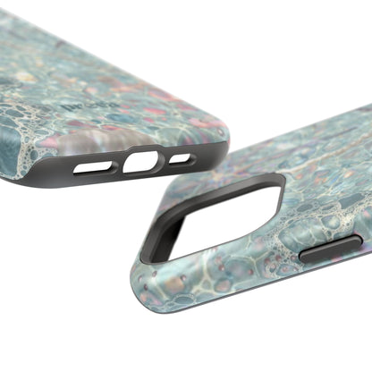 Marbled Seafoam Impact-Resistant Phone Case