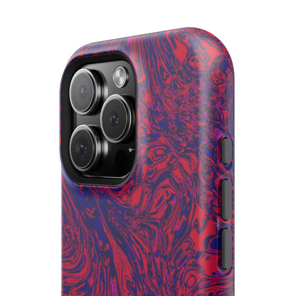 Marbled Red & Purple Impact Phone Case