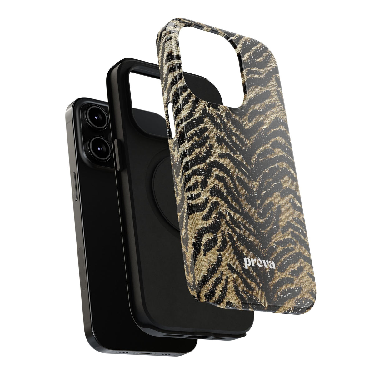 Phone Case — Impact‑Resistant Tiger Print Rug Texture