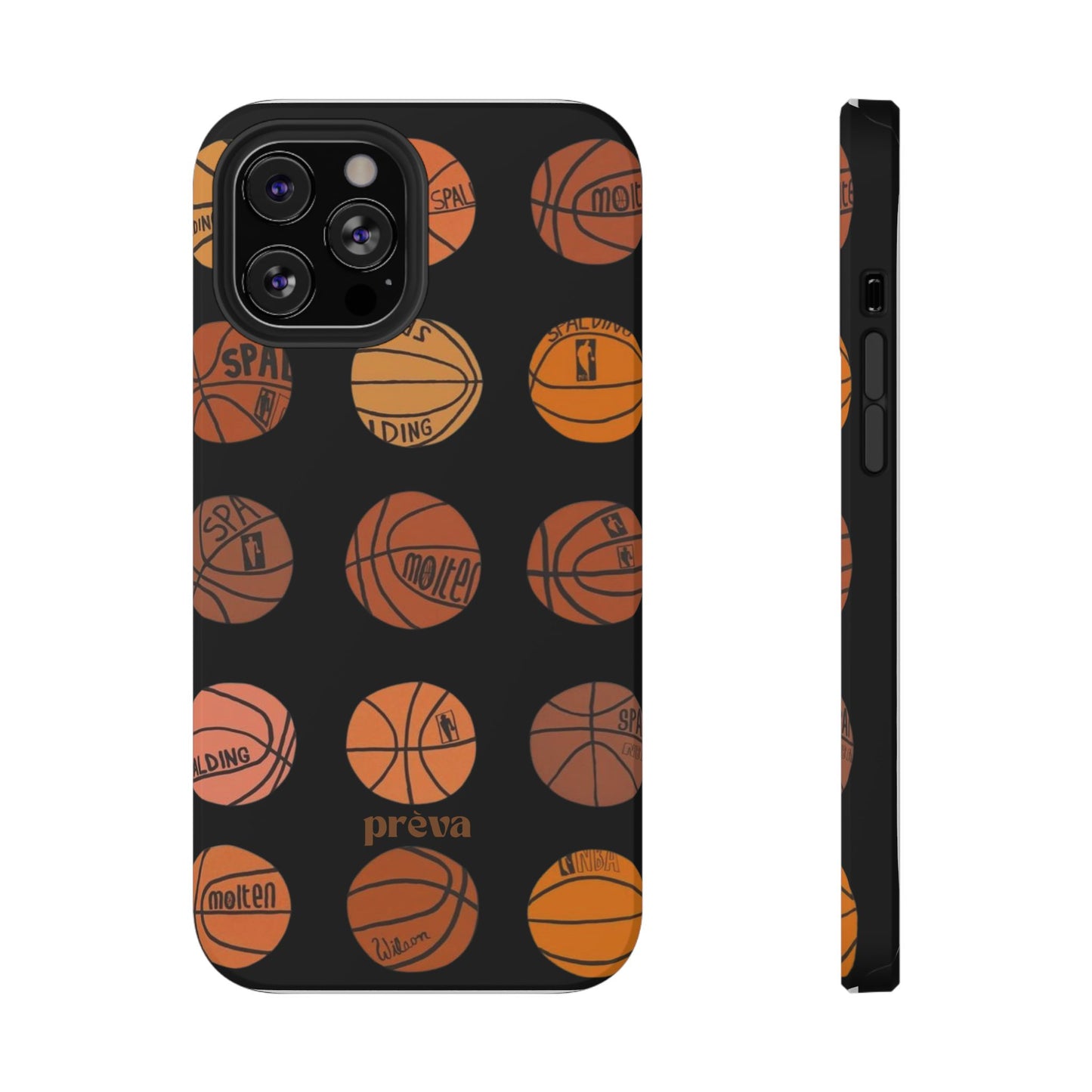 Black Basketball Phone Case