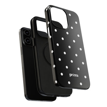 Black with White Polka Dots Phone Case