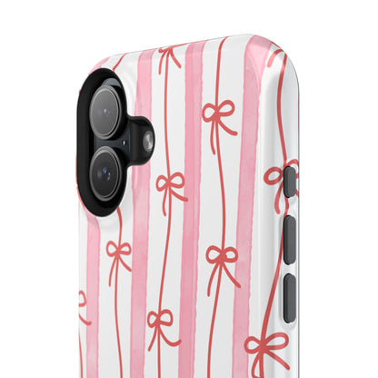 Pink Bow Chain Phone Case