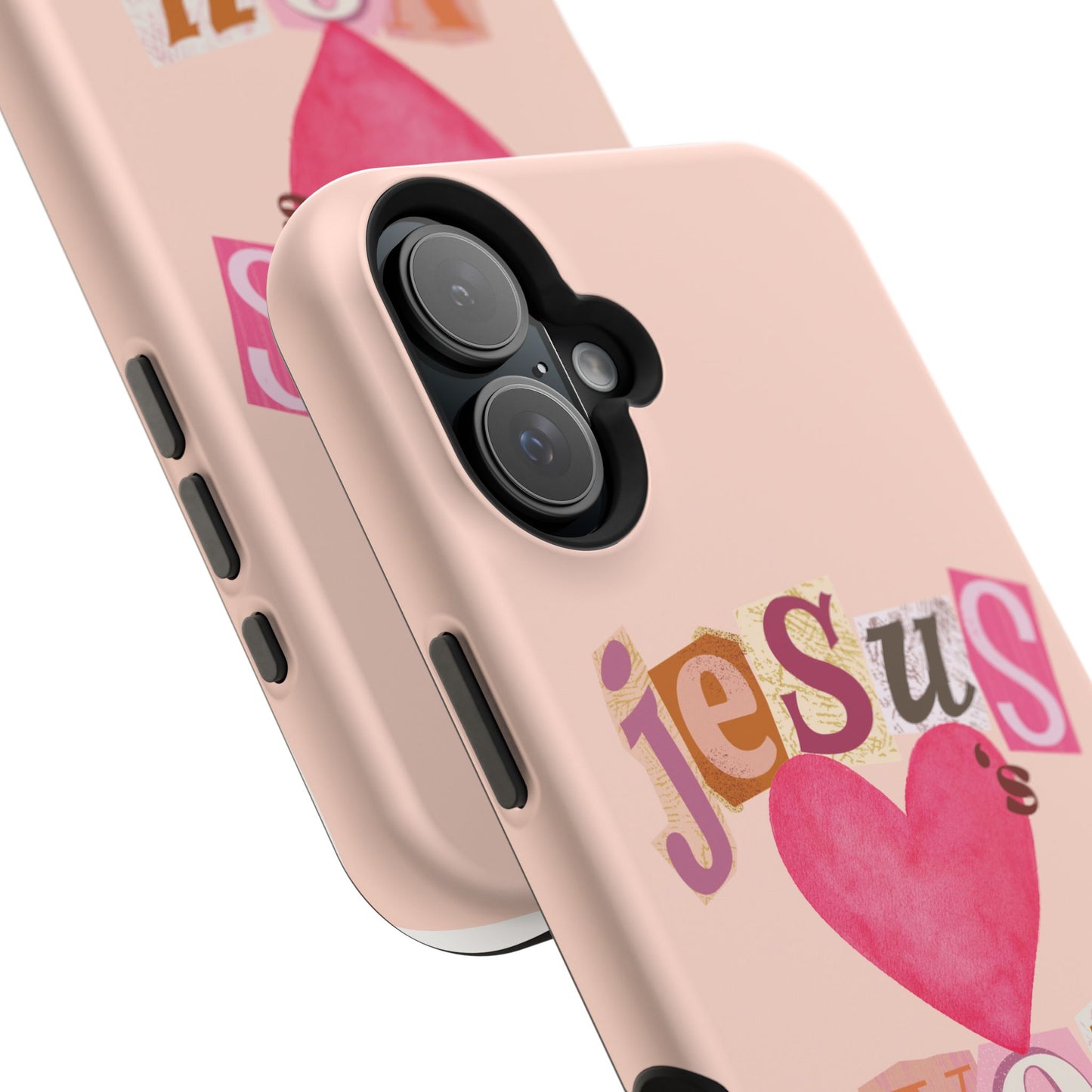 Pink Jesus Loves You Phone Case