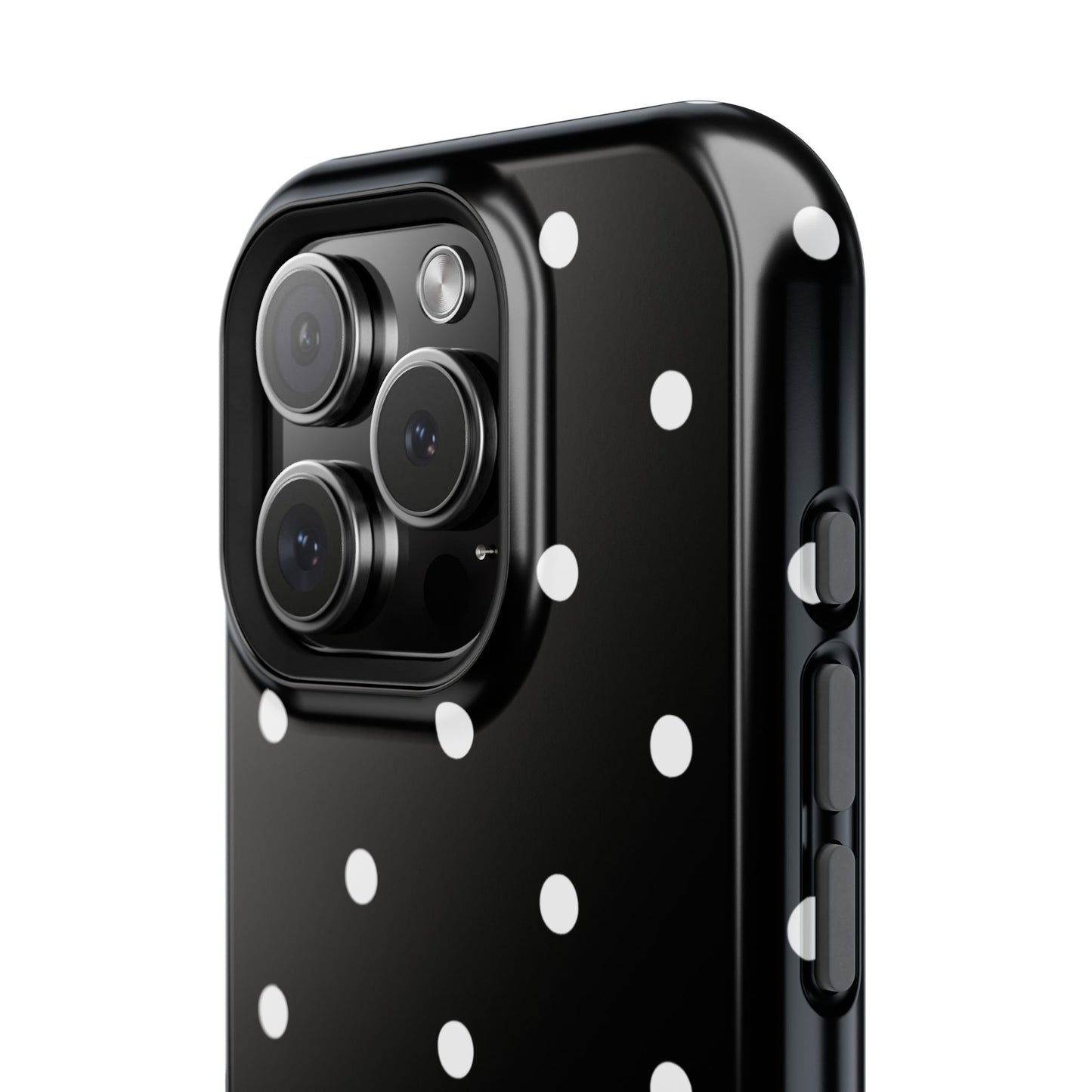 Black with White Polka Dots Phone Case