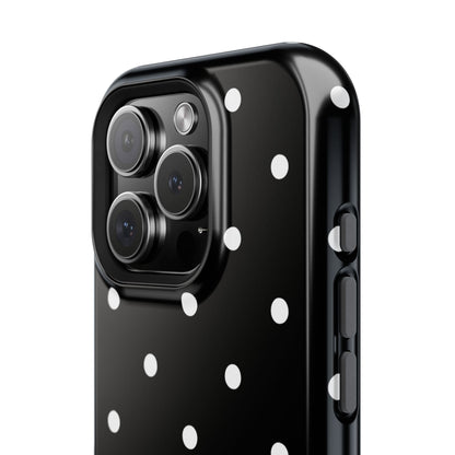 Black with White Polka Dots Phone Case