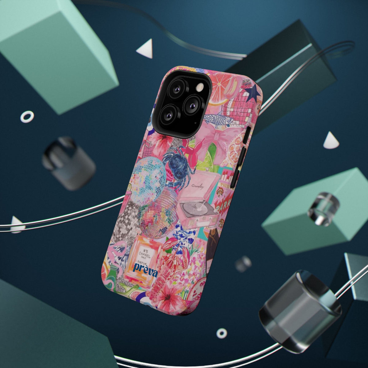 Floral & Pink Collage Phone Case