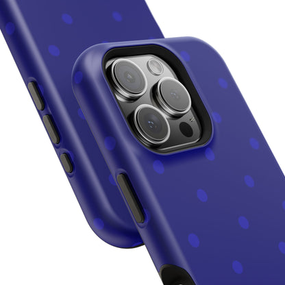 Dark Blue Polka Dots Phone Case