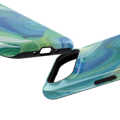 Swirling Ocean Impact-Resistant Phone Case