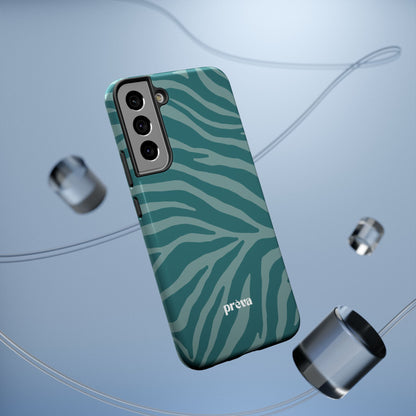 Teal Zebra Phone Case