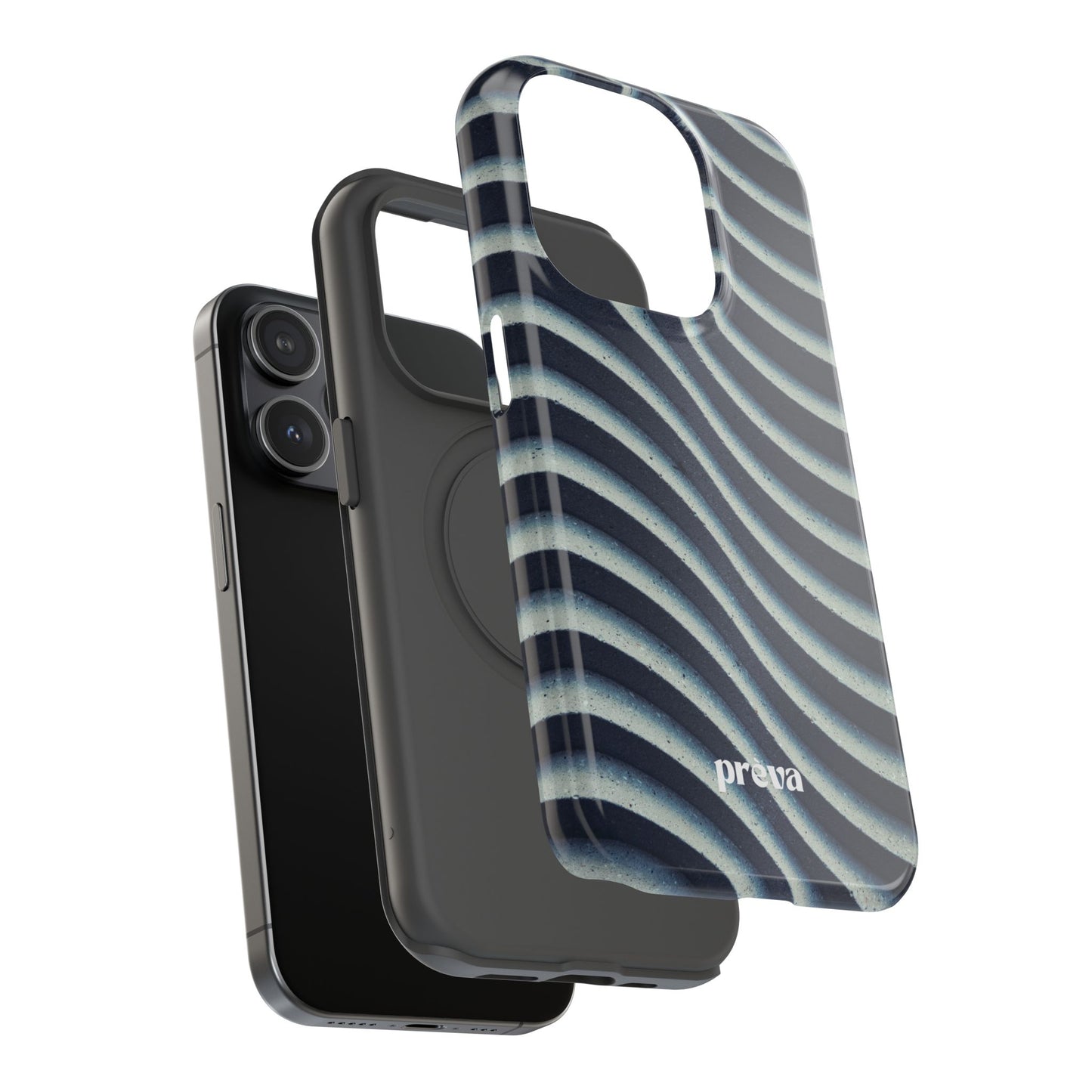 Navy Waves Phone Case