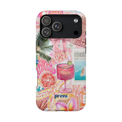 Pink Cocktail Collage Phone Case