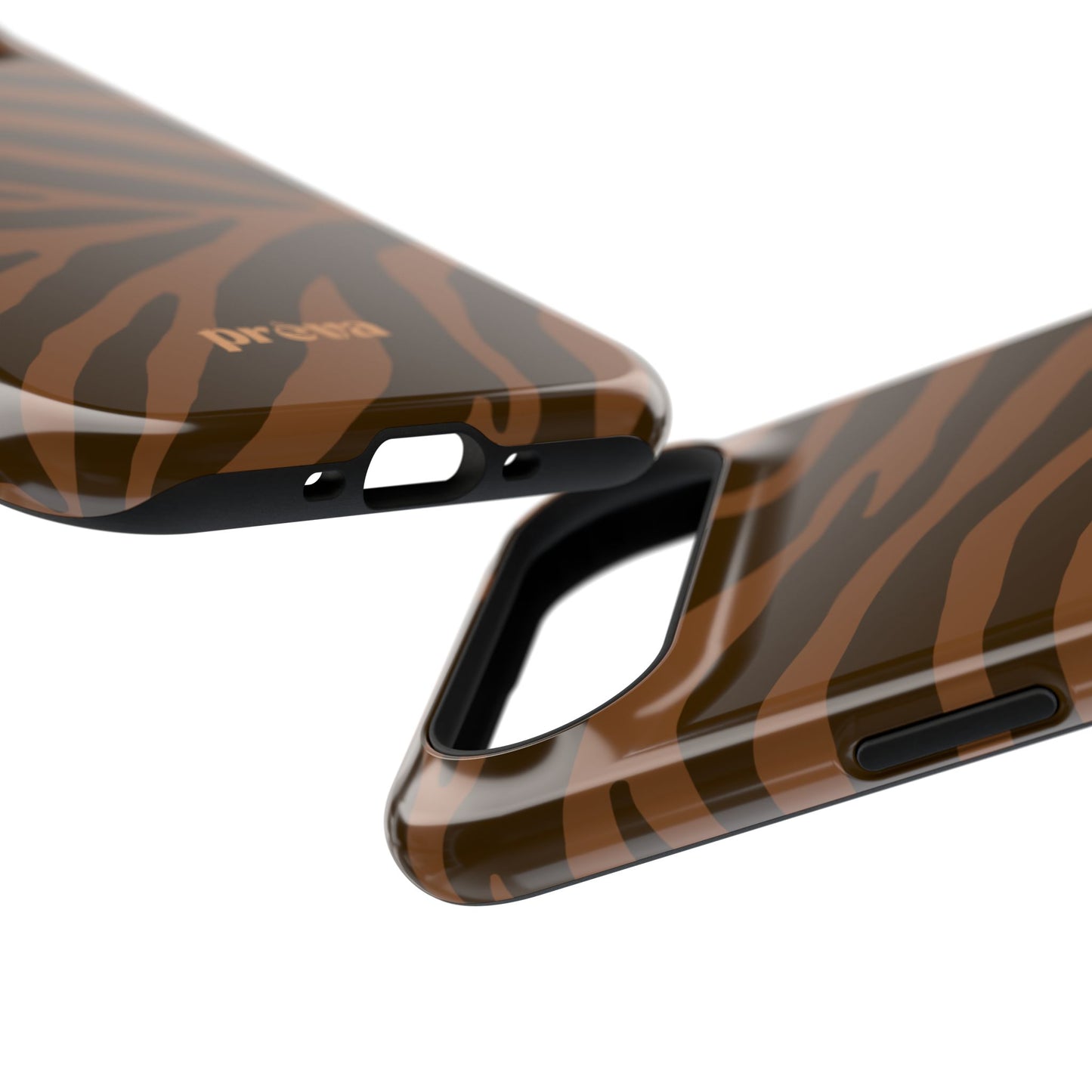 Brown Tiger Stripe Phone Case