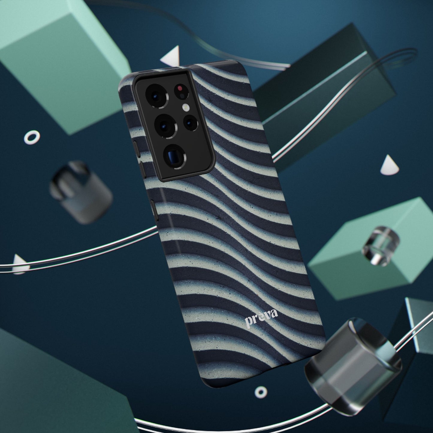 Navy Waves Phone Case