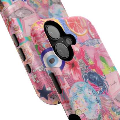 Floral & Pink Collage Phone Case