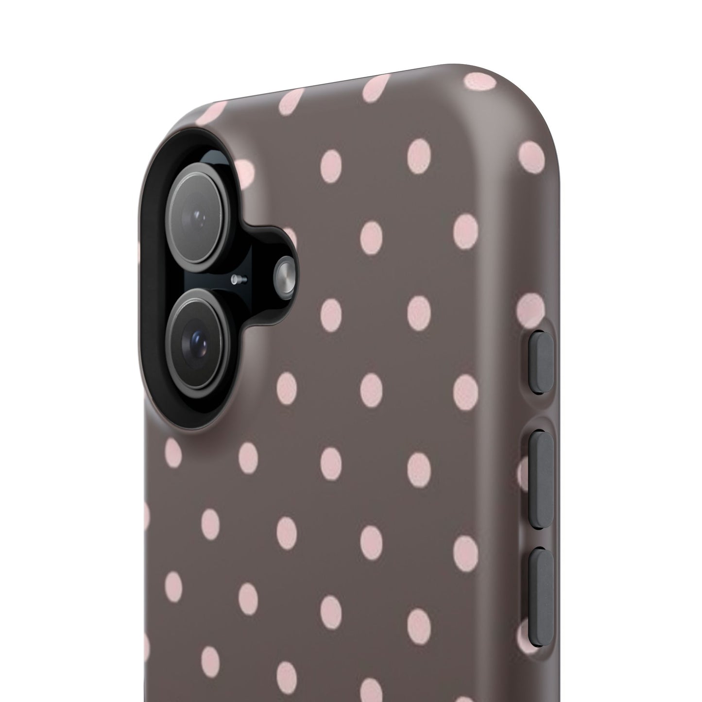 Brown and Pink Polka Dot Phone Case