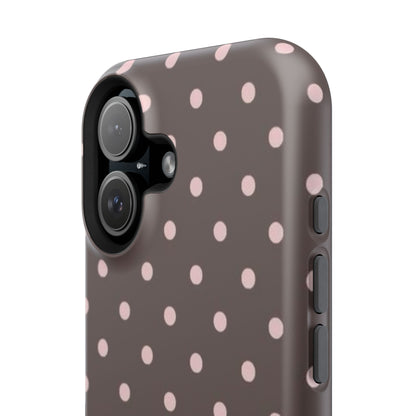 Brown and Pink Polka Dot Phone Case