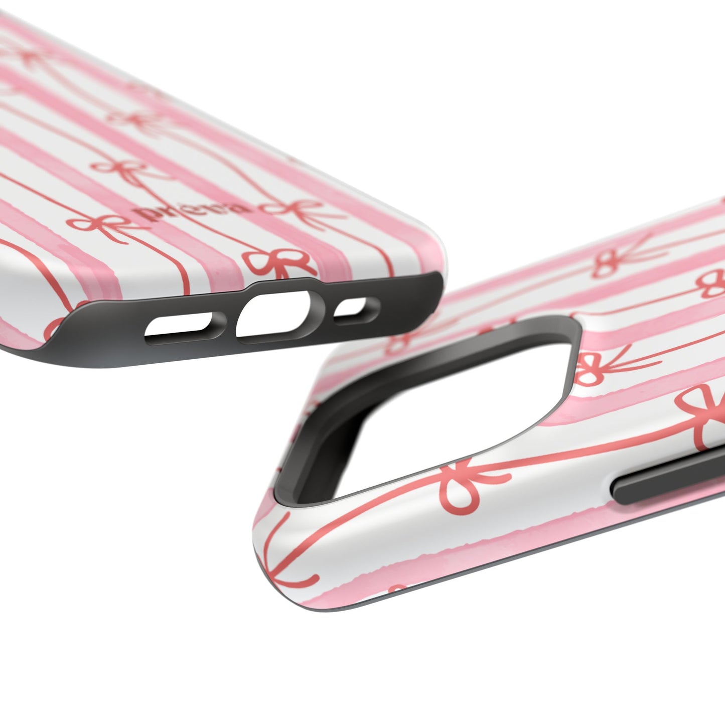 Pink Bow Chain Phone Case