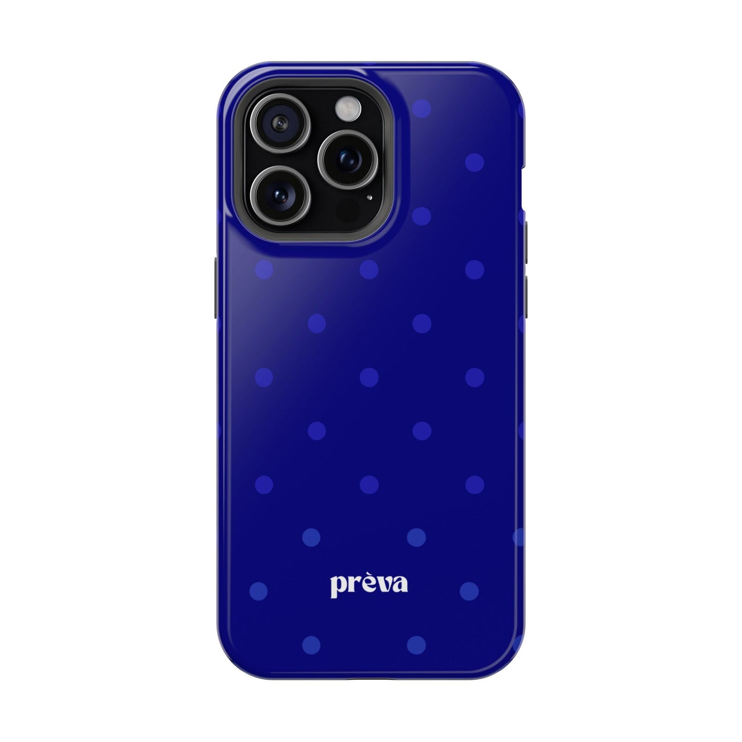 Dark Blue Polka Dots Phone Case