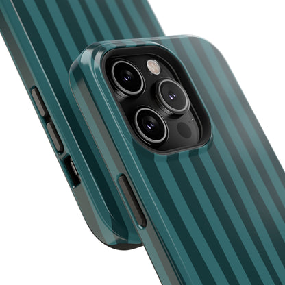 Dark Stripes Turquoise Phone Case