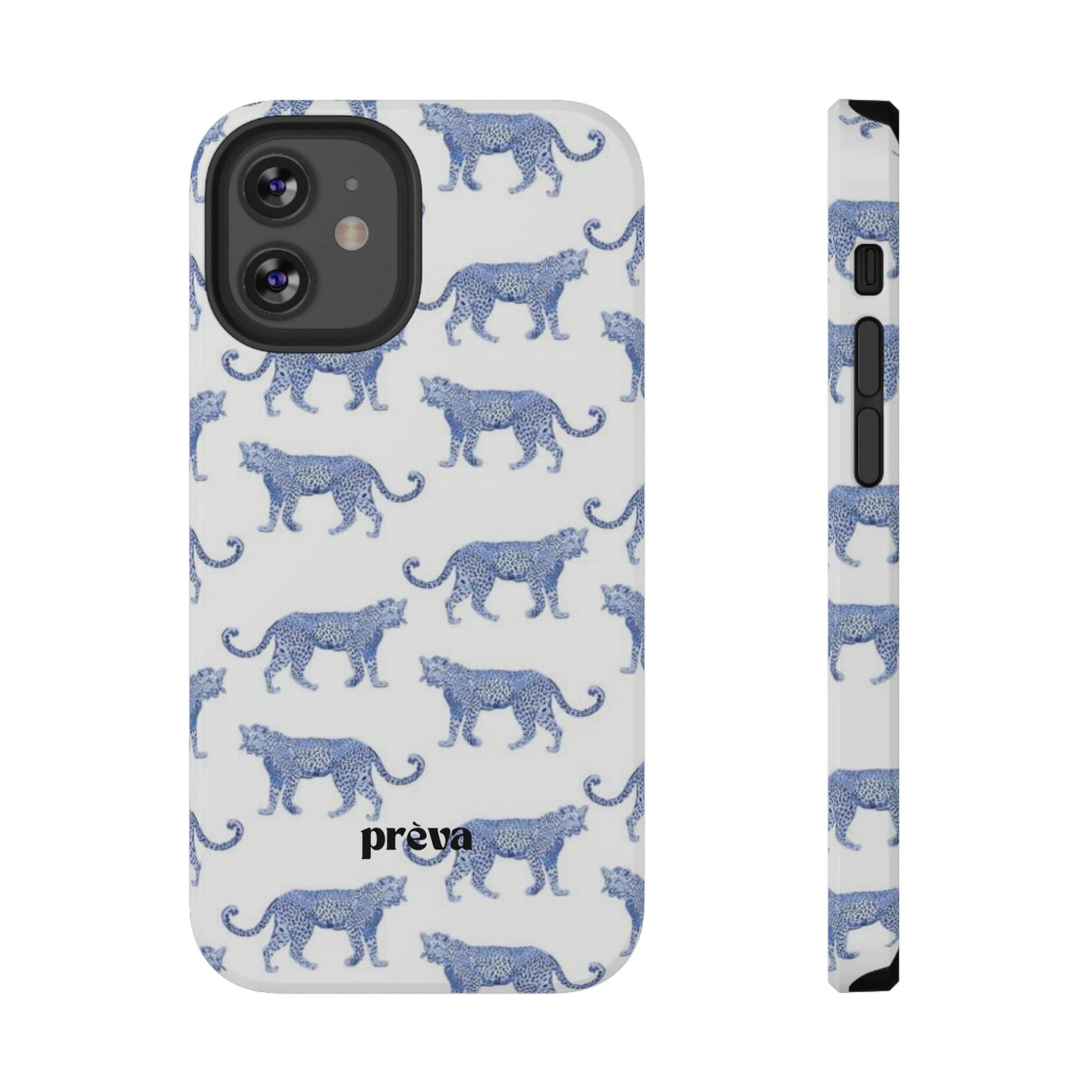 Blue Leopard Pattern Phone Case