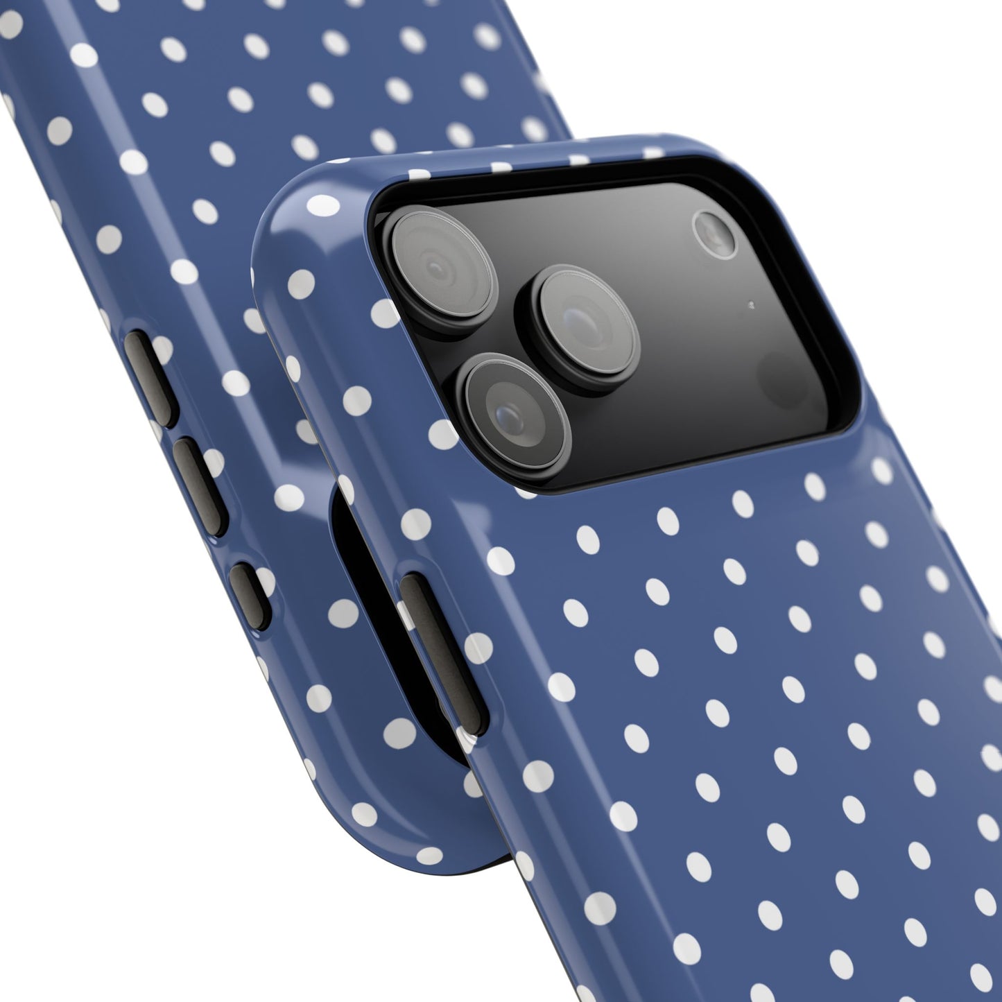 Navy Polka Dot Phone Case