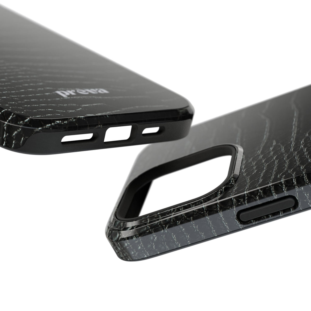 Black Croc Phone Case